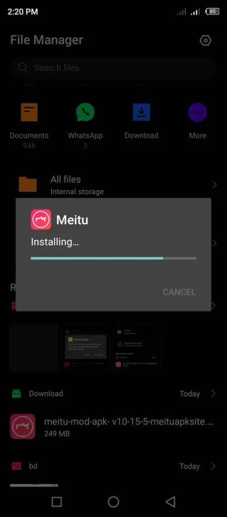 Installing Meitu