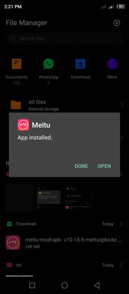 Open Meitu Mod Apk