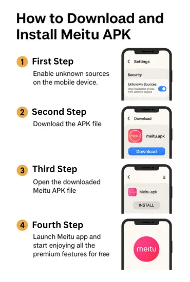 How to Dowload Meitu Mod APK